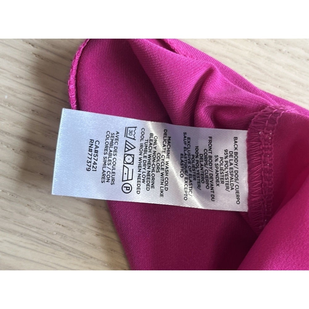 Ann Taylor Women's Large Fuchsia Halter Neck Blouse Sleeveless NWT - Picture 3 of 5